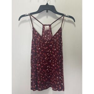 No Boundaries Women's Floral Button-Front Cami